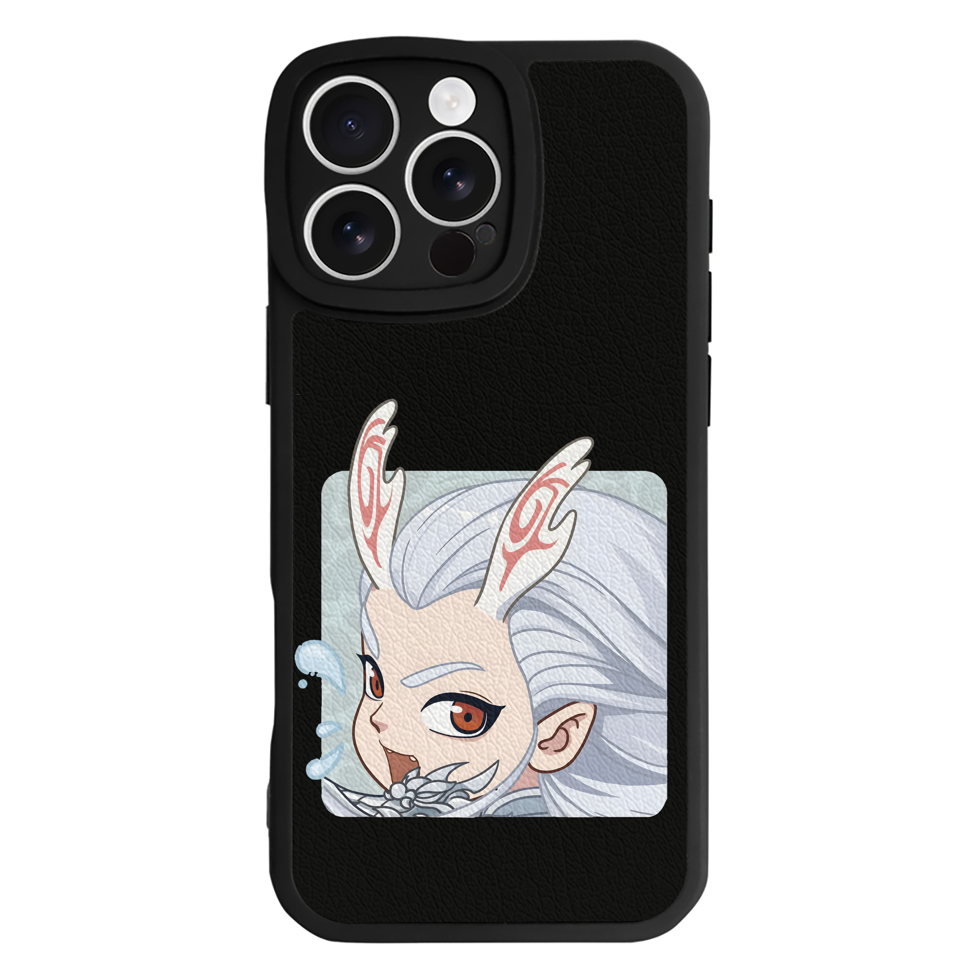 （画像用） Ne Zha 2 ナタ 魔童の大暴れ 【iPhone 16シリーズ対応】シリコンスマホケース（レザー調） 材質：シリコン